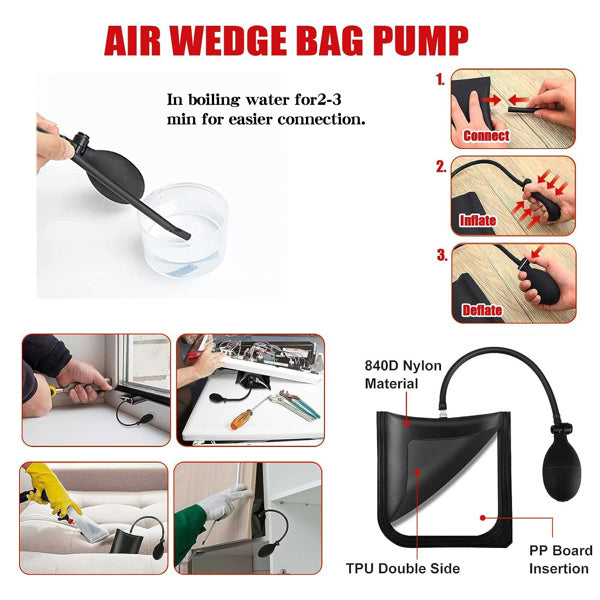 Car door and window installation positioning air bag tool Car door and window positioning air bag inflatable auto repair tool 12-piece repair door too