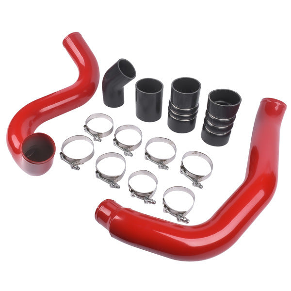 Red Turbo Intercooler Pipe Boot Kit for Ford Excursion F-250 F-350 F-450 F-550 Powerstroke 6.0L 2003 2004 2005 2006 2007