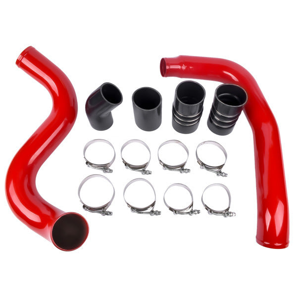 Red Turbo Intercooler Pipe Boot Kit for Ford Excursion F-250 F-350 F-450 F-550 Powerstroke 6.0L 2003 2004 2005 2006 2007