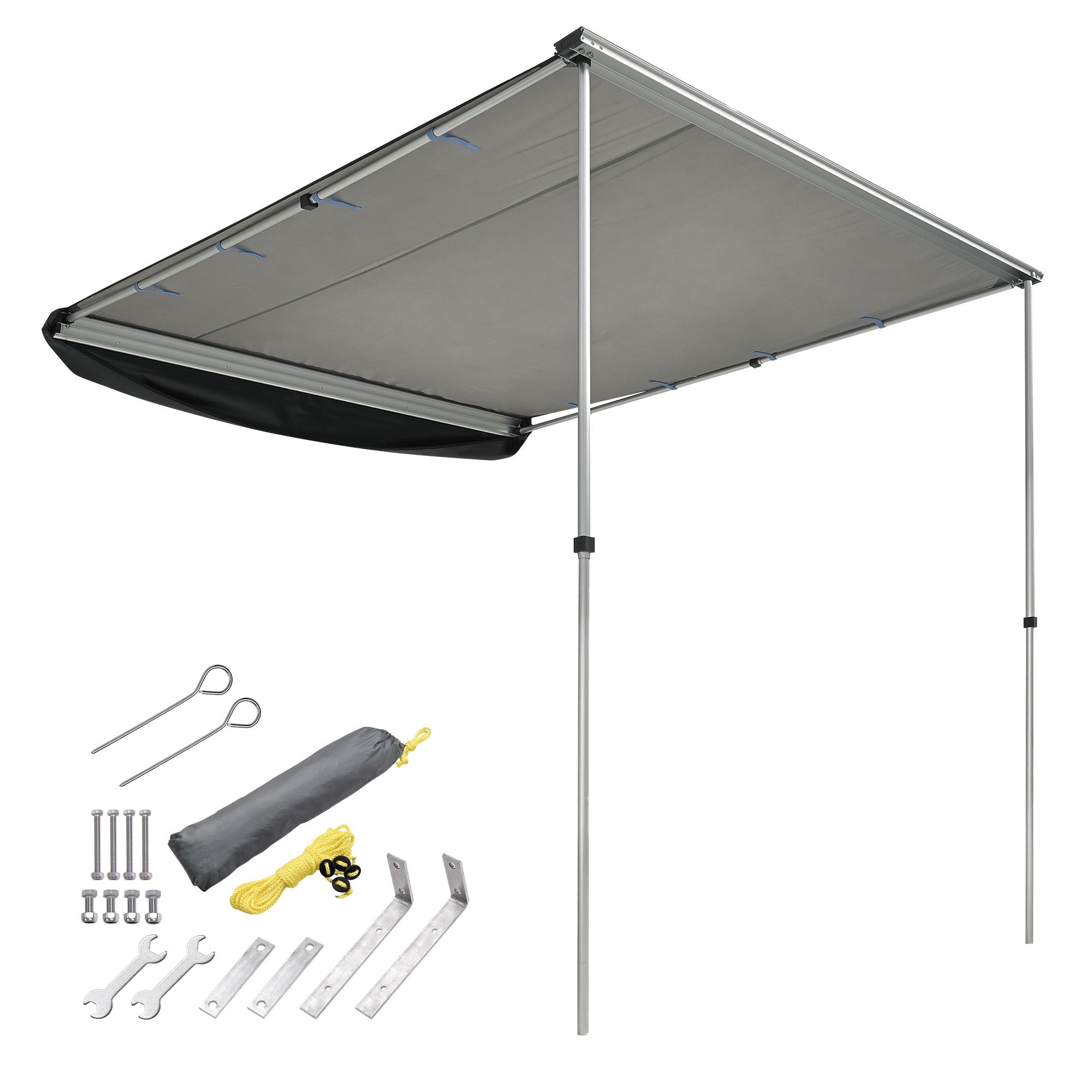 6.6x8.2FT Car Side Awning/Grey