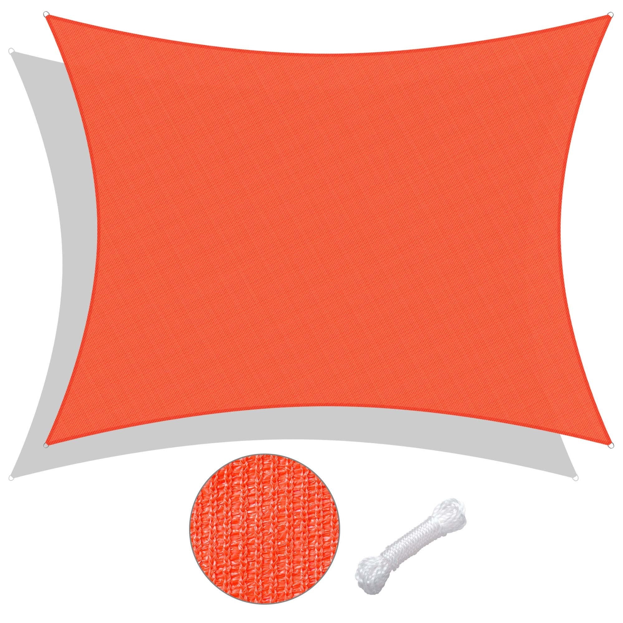 16'x12' Rectangle Sun Shade Sail/ Watermalon Red