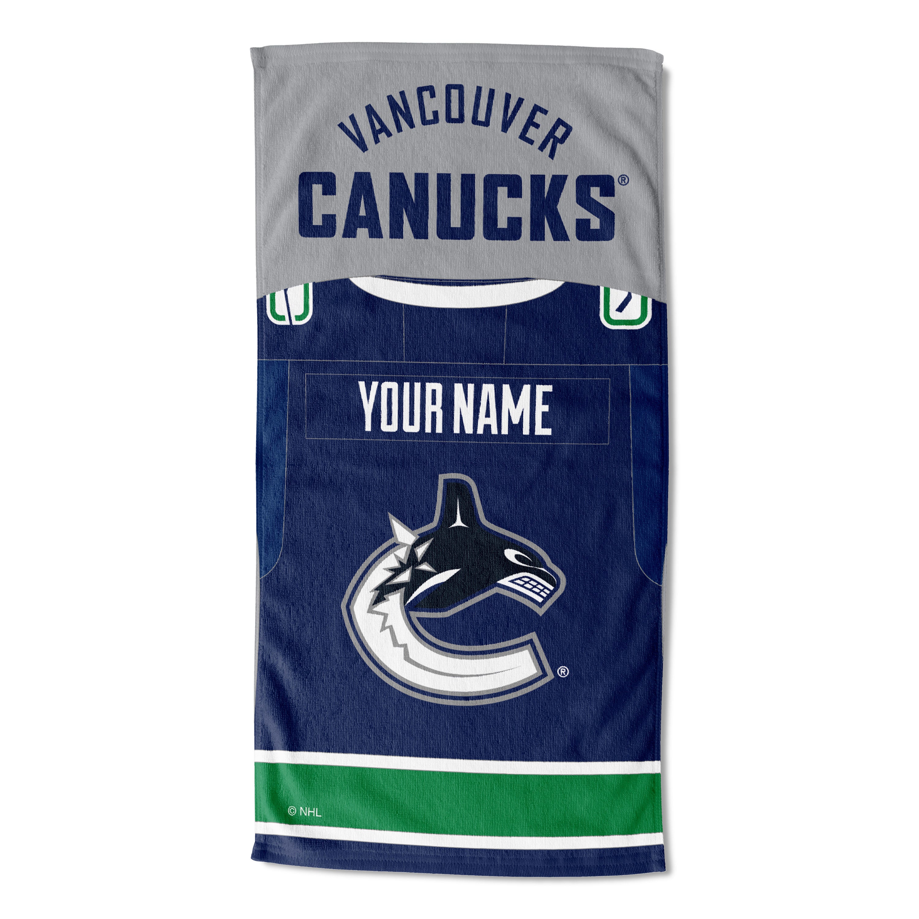 [Personalization Only] OFFICIAL NHL Jersey Personalized Beach Towel - Canucks