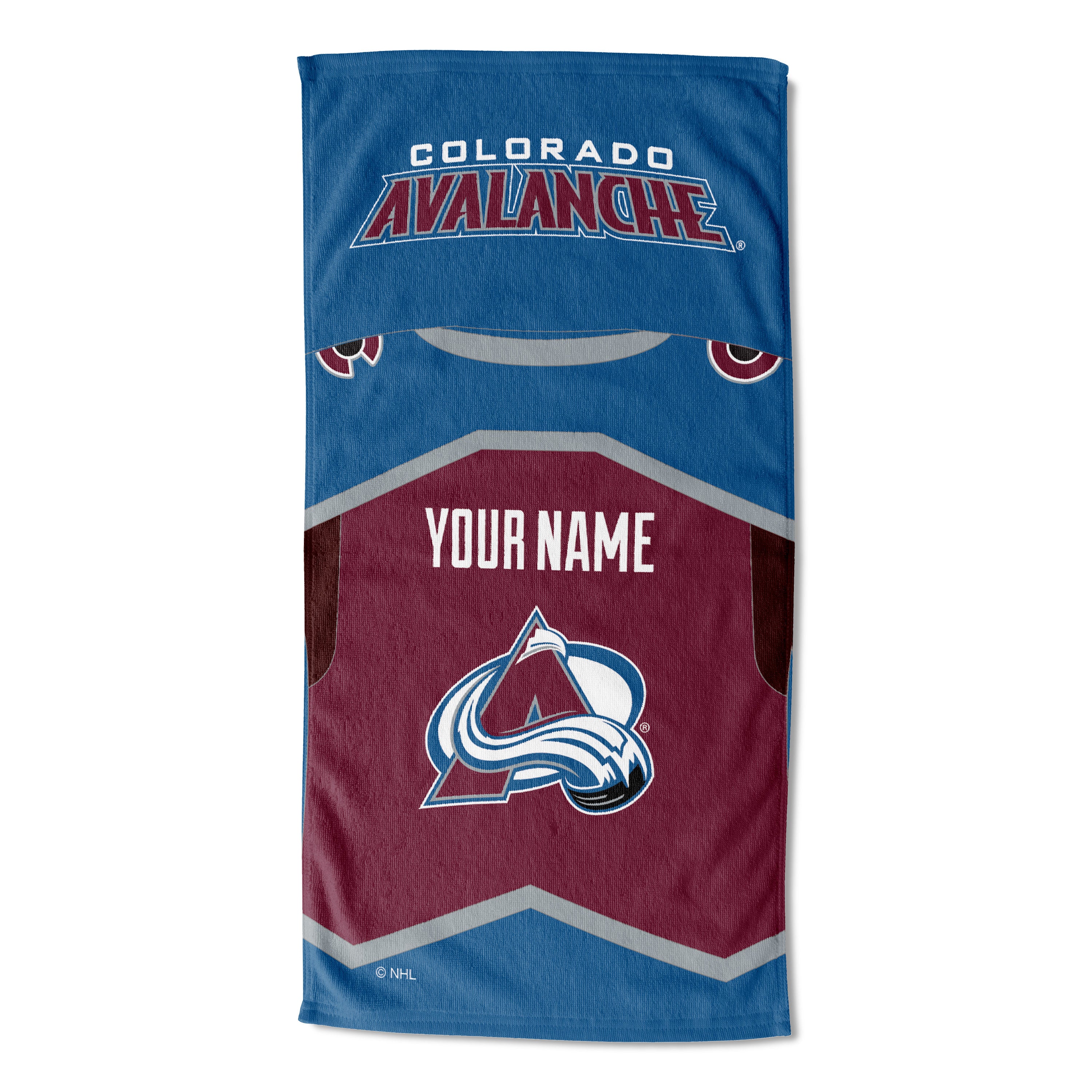 [Personalization Only] OFFICIAL NHL Jersey Personalized Beach Towel - Avalanche