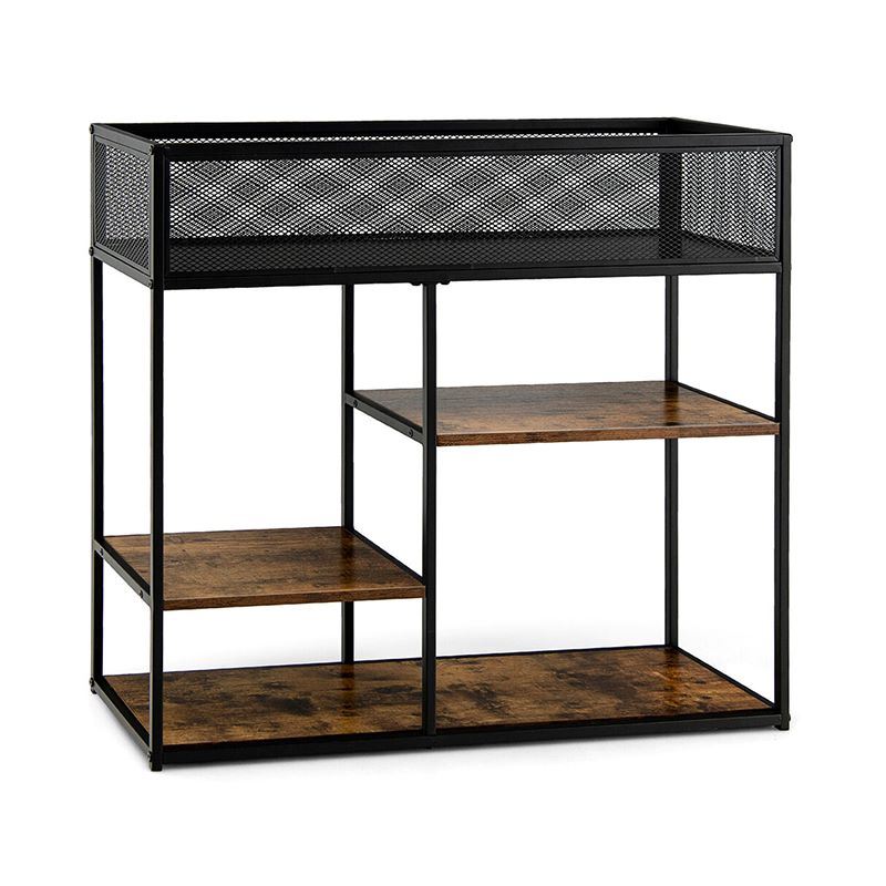 Modern Multi-Tier Industrial Style Console Table