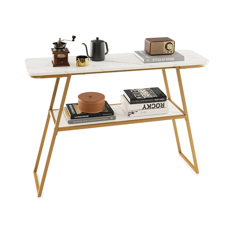 Console Table with Metal Frame for Living Room Hallway