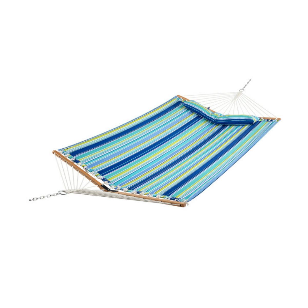 Patio Hammock Foldable Portable Swing Chair Bed with Detachable Pillow