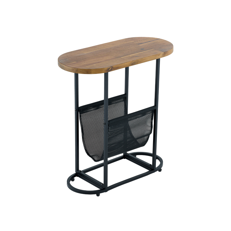 Oval Small Side Tables Living Room Small Space with Storage Space