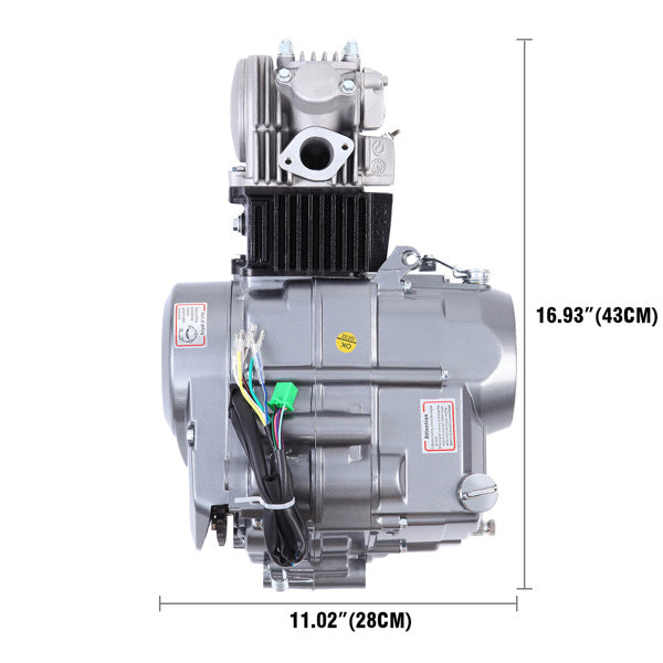 125CC 4 Stroke Manual Clutch Dirt Bike Engine Motor Kit For Honda XR50 CRF50