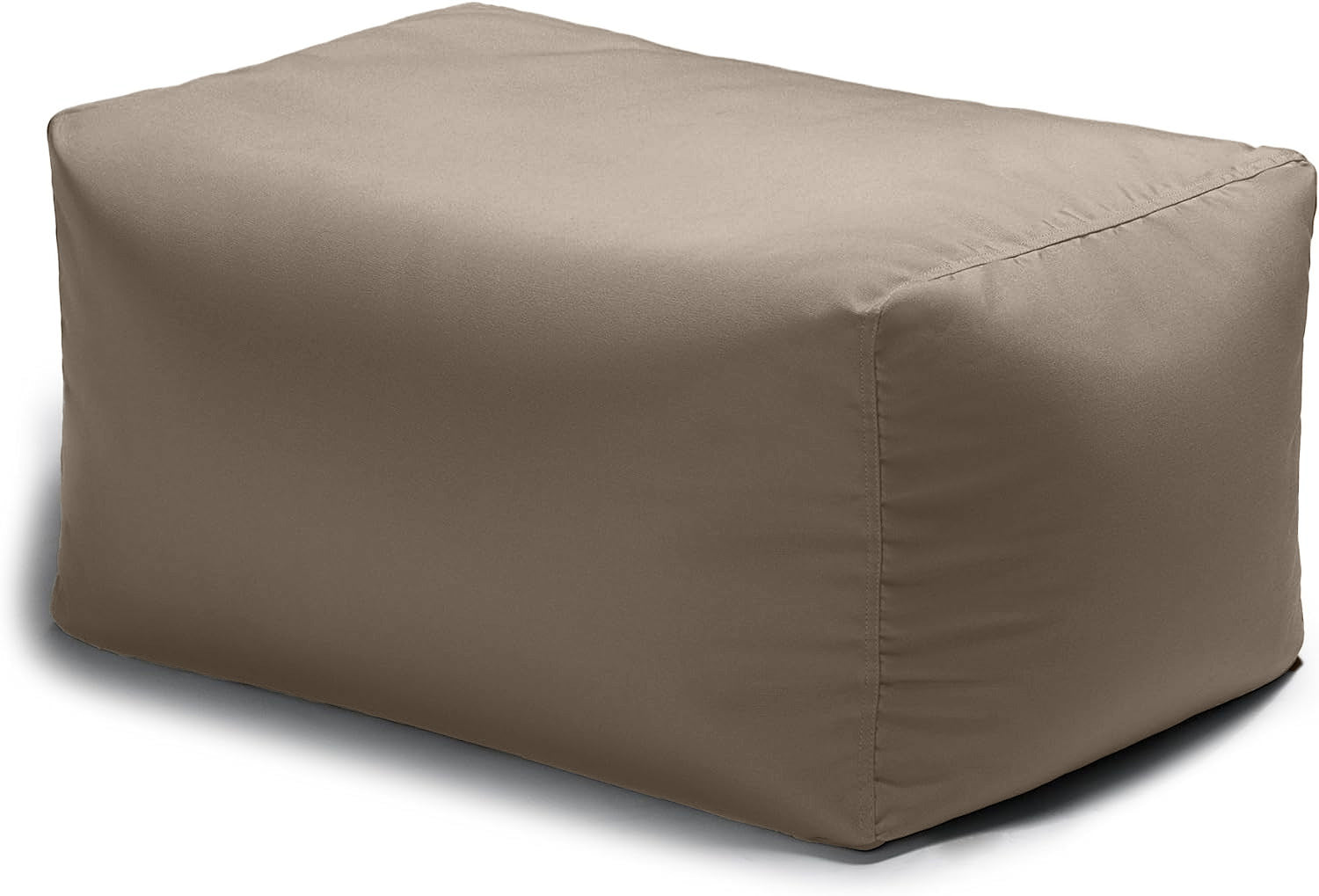 Jaxx Leon Outdoor Bean Bag Ottoman, Taupe