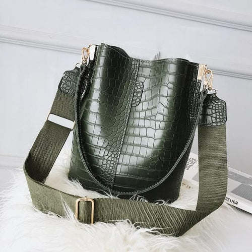 Ansloth Crocodile Crossbody Bag For Women Shoulder Bag Brand Designer