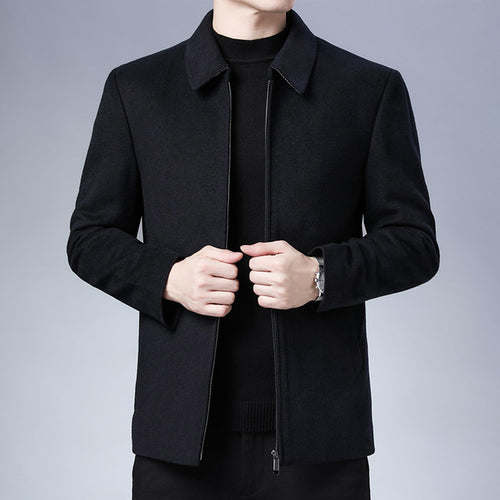 High Quality New Brand Casual Fashion Lapel Autumn Winter Mens Coat