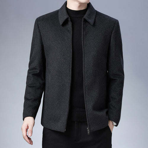 High Quality New Brand Casual Fashion Lapel Autumn Winter Mens Coat