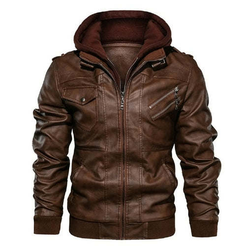 Faux Leather Biker Jacket | Leather Motorcycle Jacket | Leather Coats