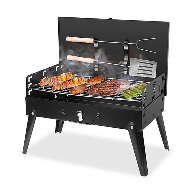 Outdoor Camping Picnics Garden Grilling Foldable Portable BBQ Grill