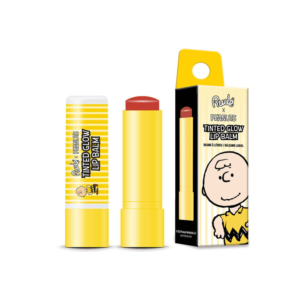 Rude Peanuts Tinted Glow Lip Balm - Moisturizing Lip Balm with a Tinted Glow - 0.15 oz