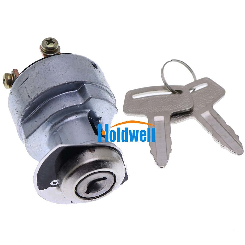 Holdwell Ignition Starter Switch With Key 1E013-63590 183827 for Hyundai 7-Series Skid Steer Loader HSL800-7 HSL850-7