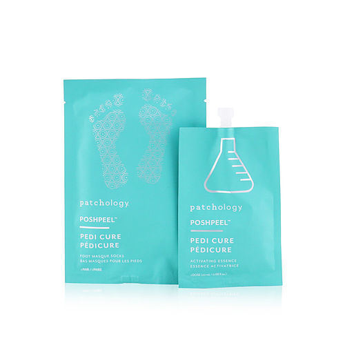 Patchology by Patchology PoshPeel Pedi Cure - Gently Exfoliates & Resurfaces Feet (1 Treatment) --2x20ml/0.68oz