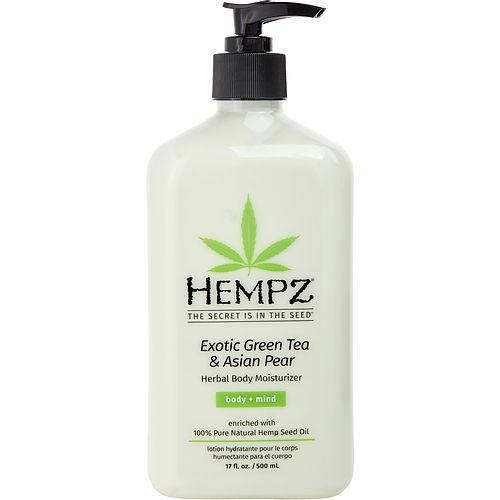 HEMPZ by Hempz HERBAL MOISTURIZER BODY LOTION- EXOTIC GREEN TEA & ASIAN PEAR 17 OZ