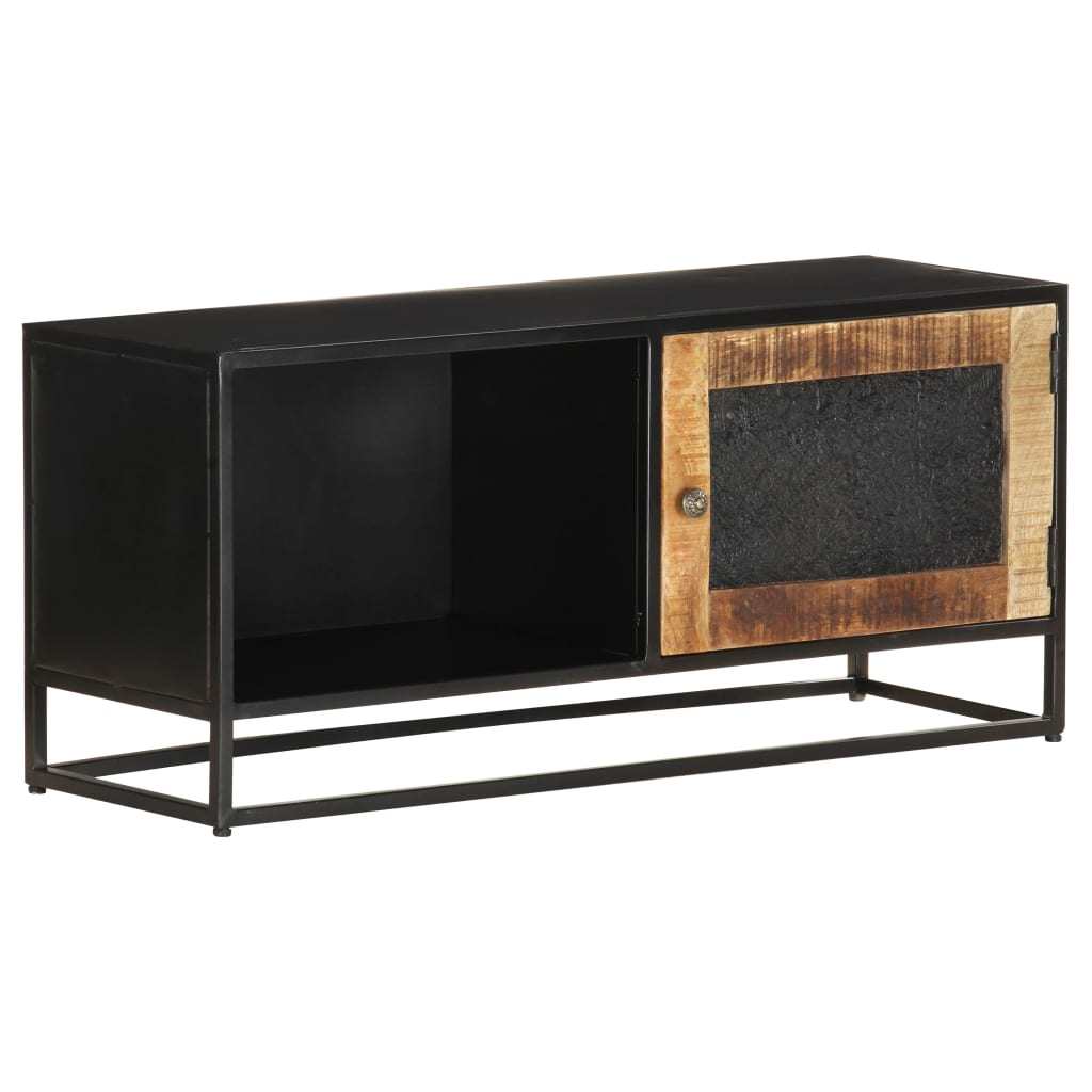 TV Stand 35.4"x11.8"x15.7" Rough Mango Wood