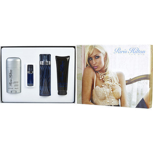 PARIS HILTON MAN by Paris Hilton EDT SPRAY 3.4 OZ & HAIR AND BODY WASH 3 OZ & DEODORANT STICK ALCOHOL FREE 2.75 OZ & EDT SPRAY 0.25 OZ MINI