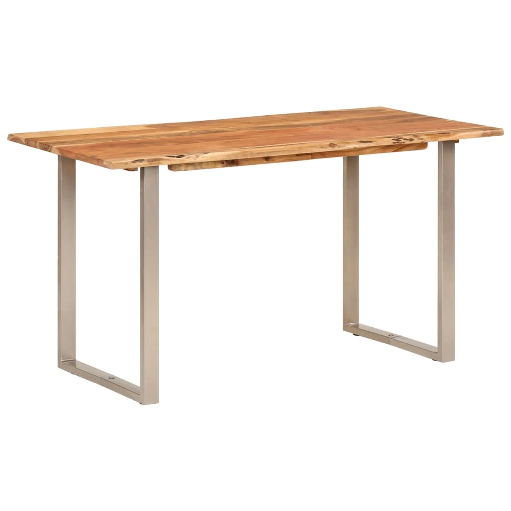 Dining Table 55.1"x27.6"x29.9" Solid Acacia Wood