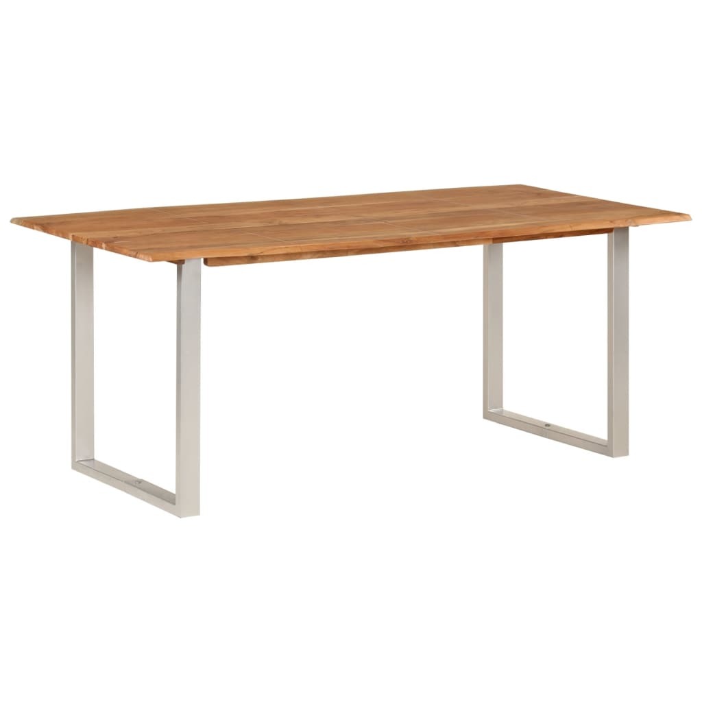 Dining Table 70.9"x35.4"x29.9" Solid Acacia Wood