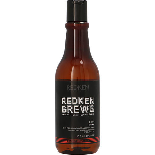 REDKEN by Redken REDKEN BREWS 3 IN 1 (SHAMPOO, CONDITIONER & BODY WASH) 10 OZ