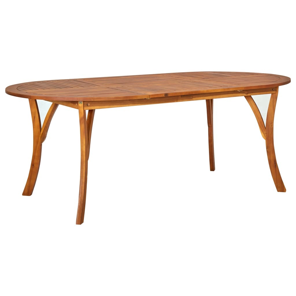 Patio Table 79.1"x39.4"x29.5" Solid Acacia Wood