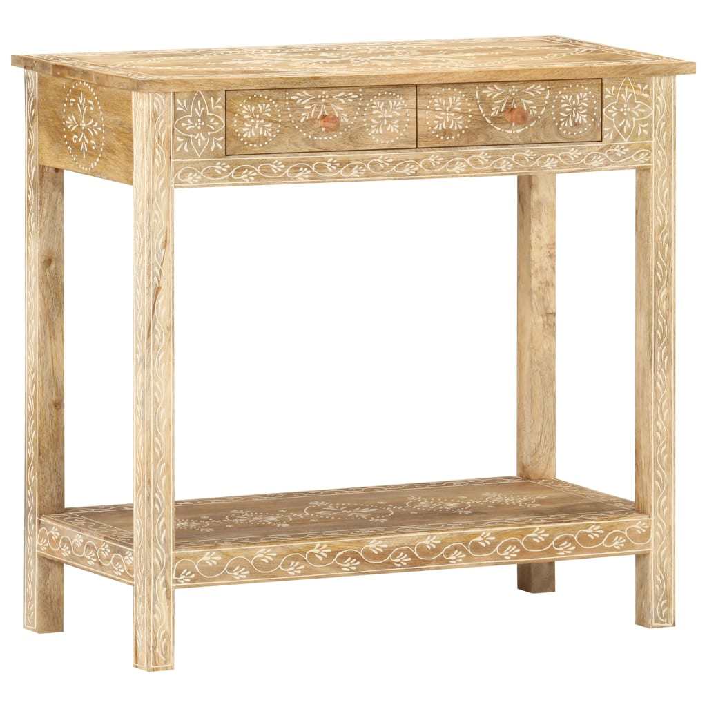 Console Table 31.5"x13.8"x29.1" Solid Mango Wood