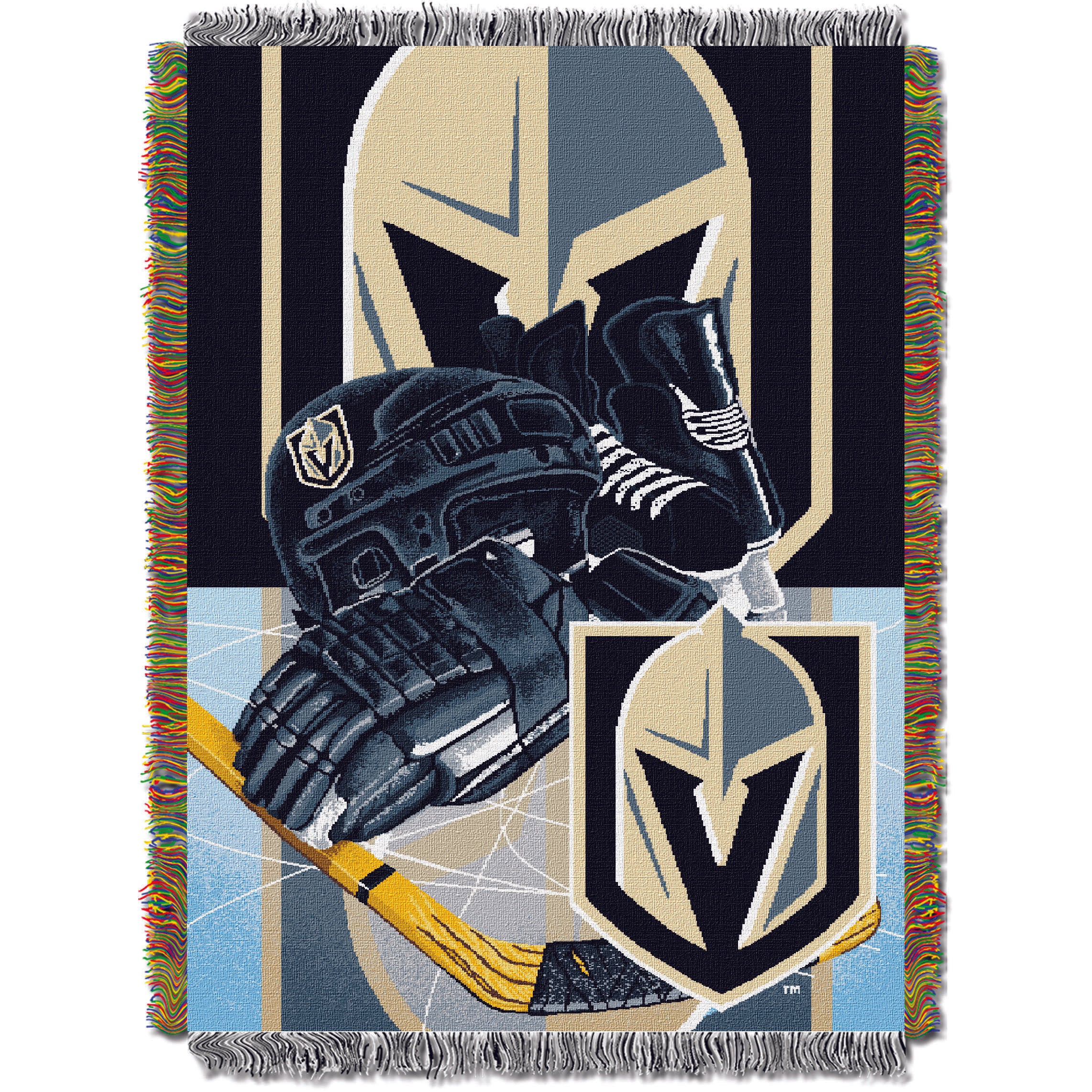 Golden Knights OFFICIAL National Hockey League; "Home Ice Advantage" 48"x 60" Woven Tapestry Throw by The Northwest Company