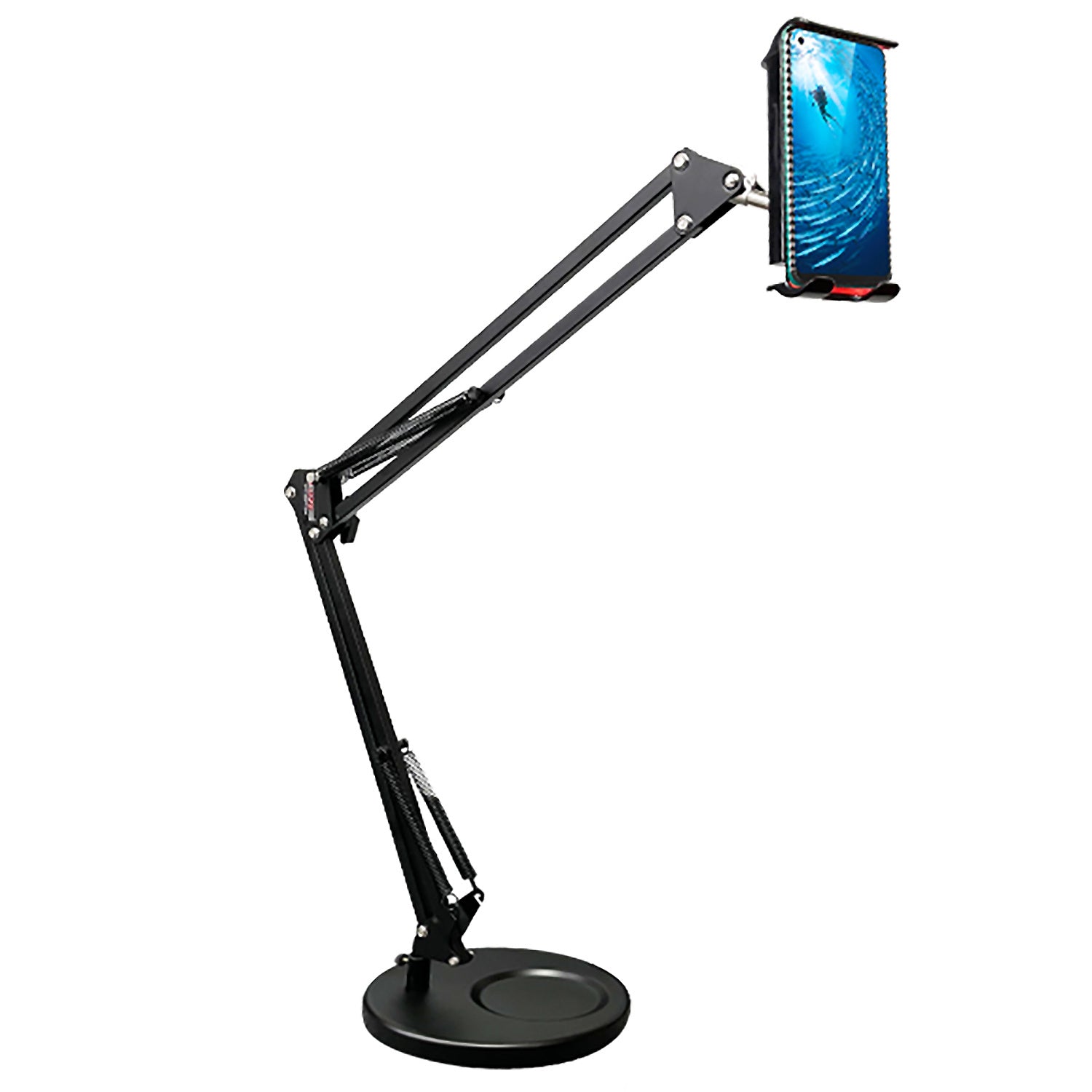 5 Core Desktop Cell Phone Holder 28 Inch Universal Phone Stand Overhead Camera Mount Flexible 360° Rotation Long Arm Bracket for 4-6.7in Phone Holder for Bed Office Kitchen ARM MOB