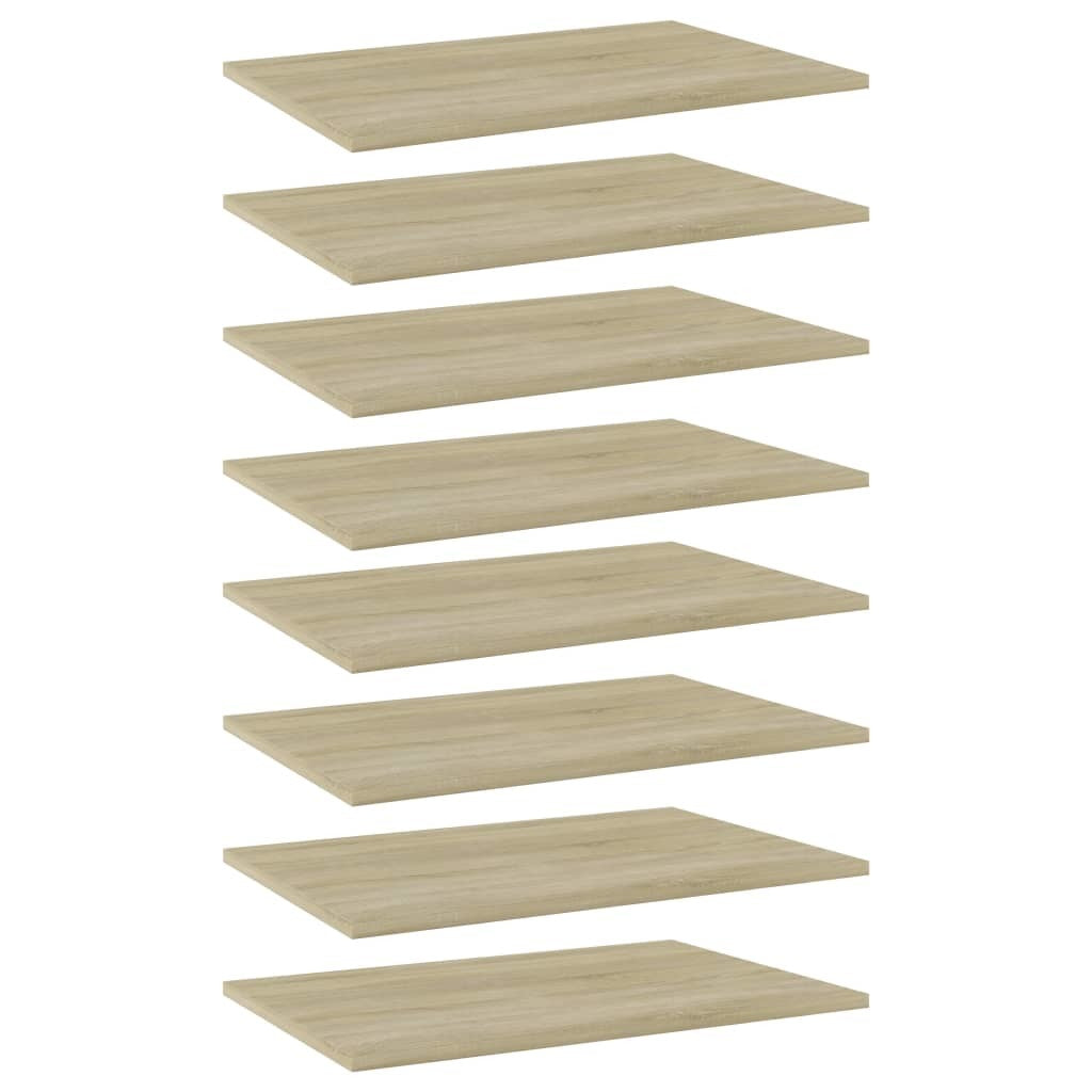 Bookshelf Boards 8 pcs Sonoma Oak 23.6"x15.7"x0.6" Engineered Wood