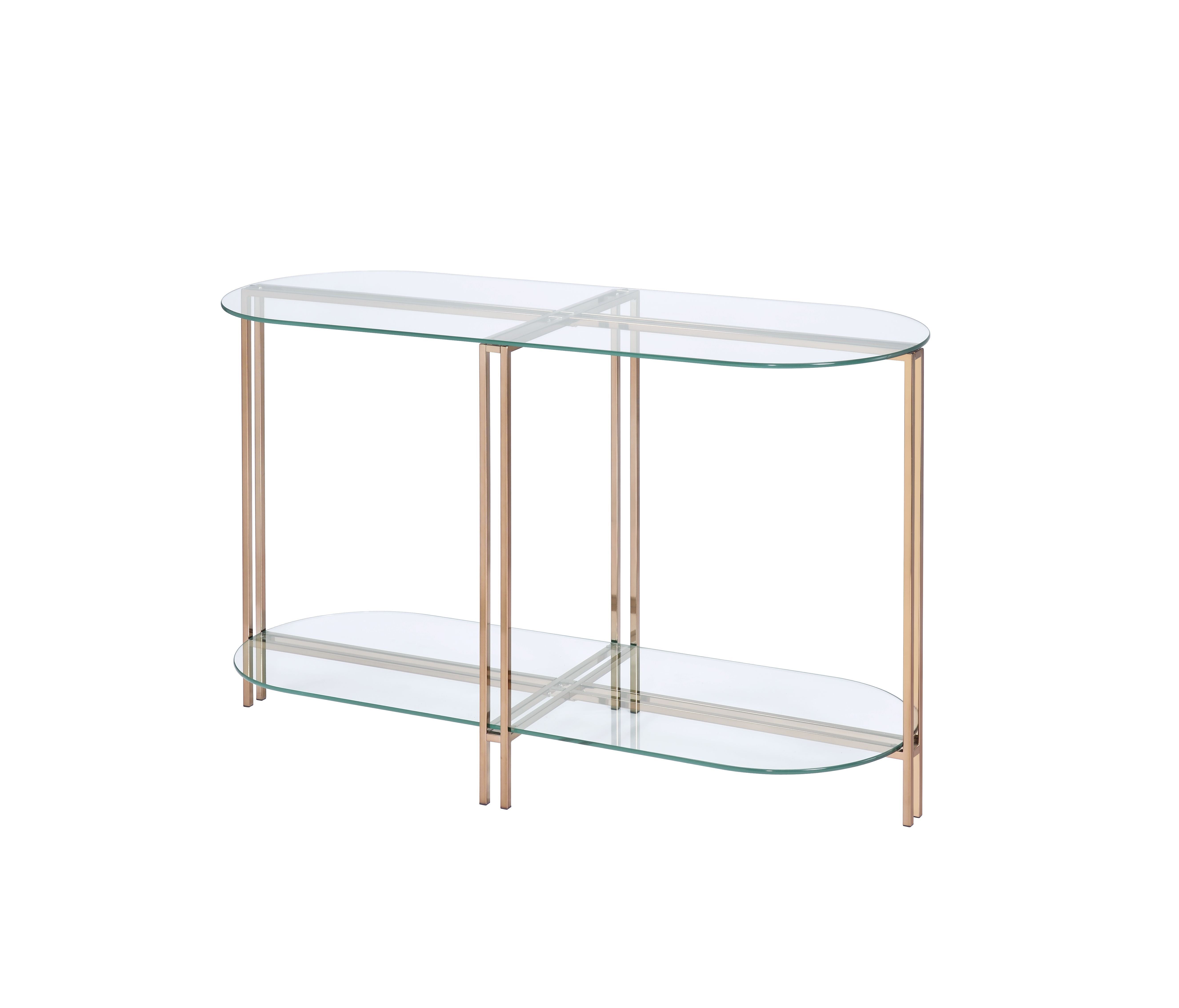 Veises Sofa Table; Champagne