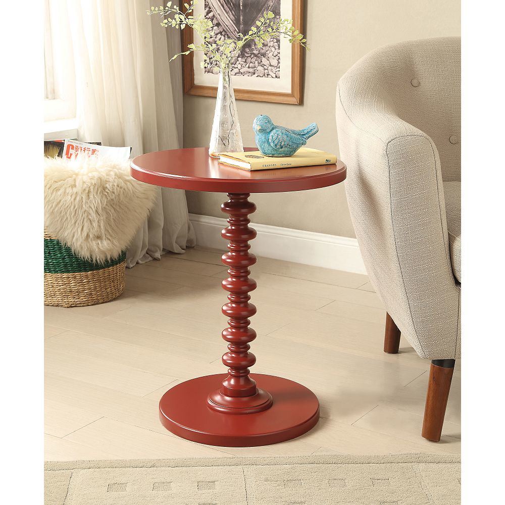 Acton Side Table in Red