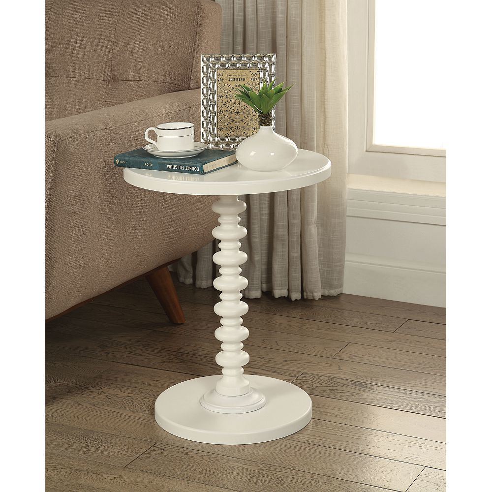 Acton Side Table in White