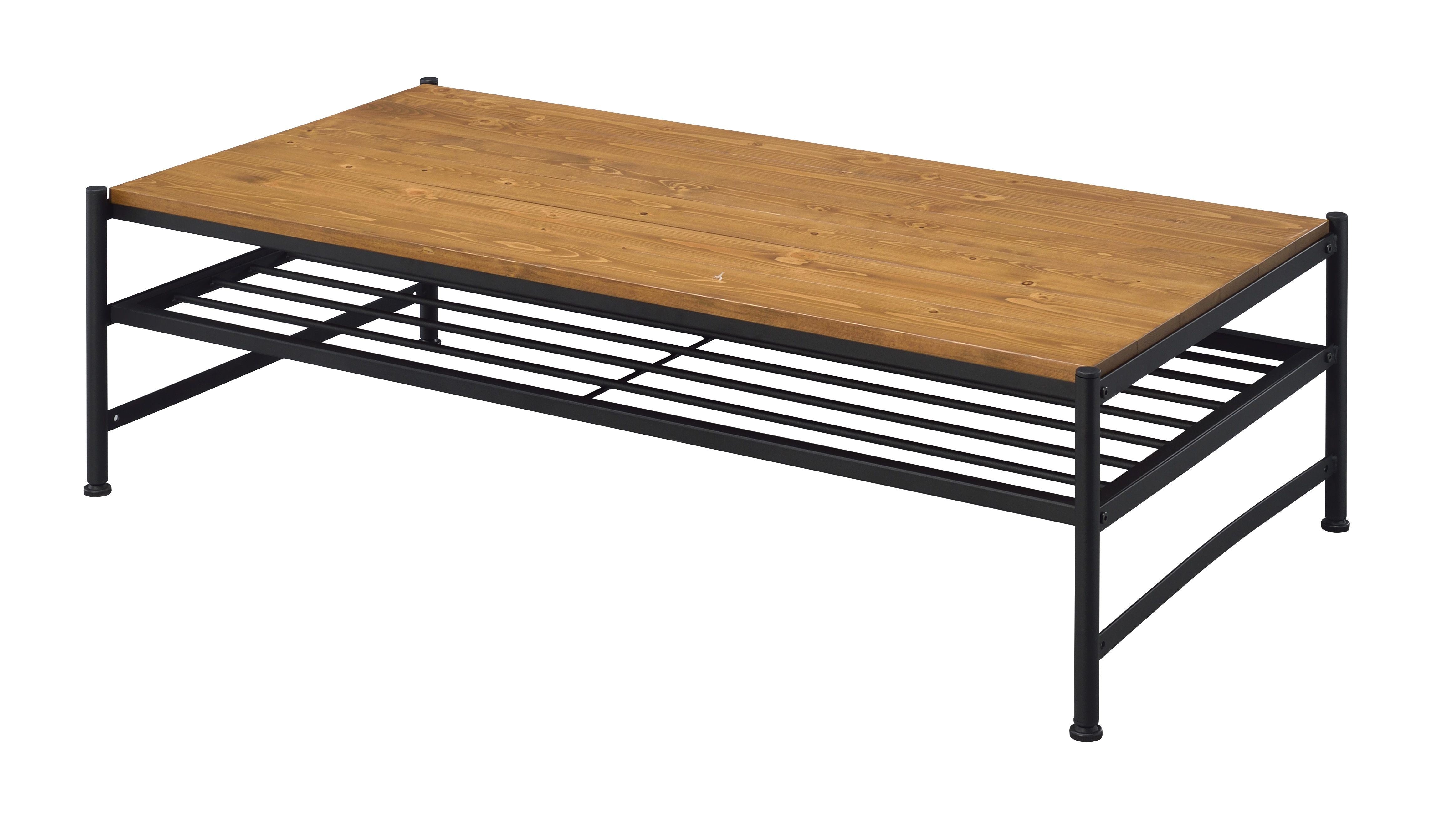 Kande Coffee Table; Oak & Black