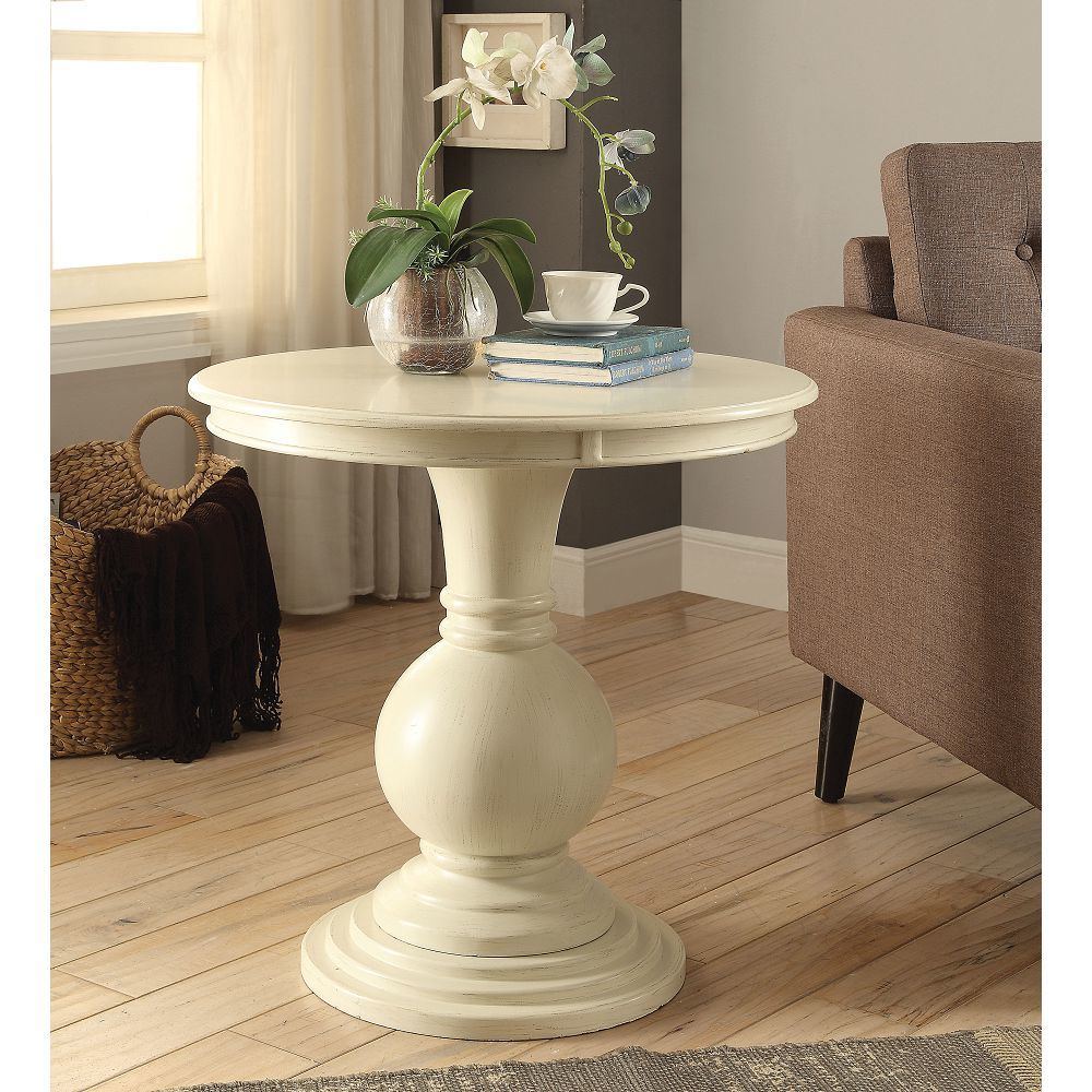 Alyx Accent Table in Antique White