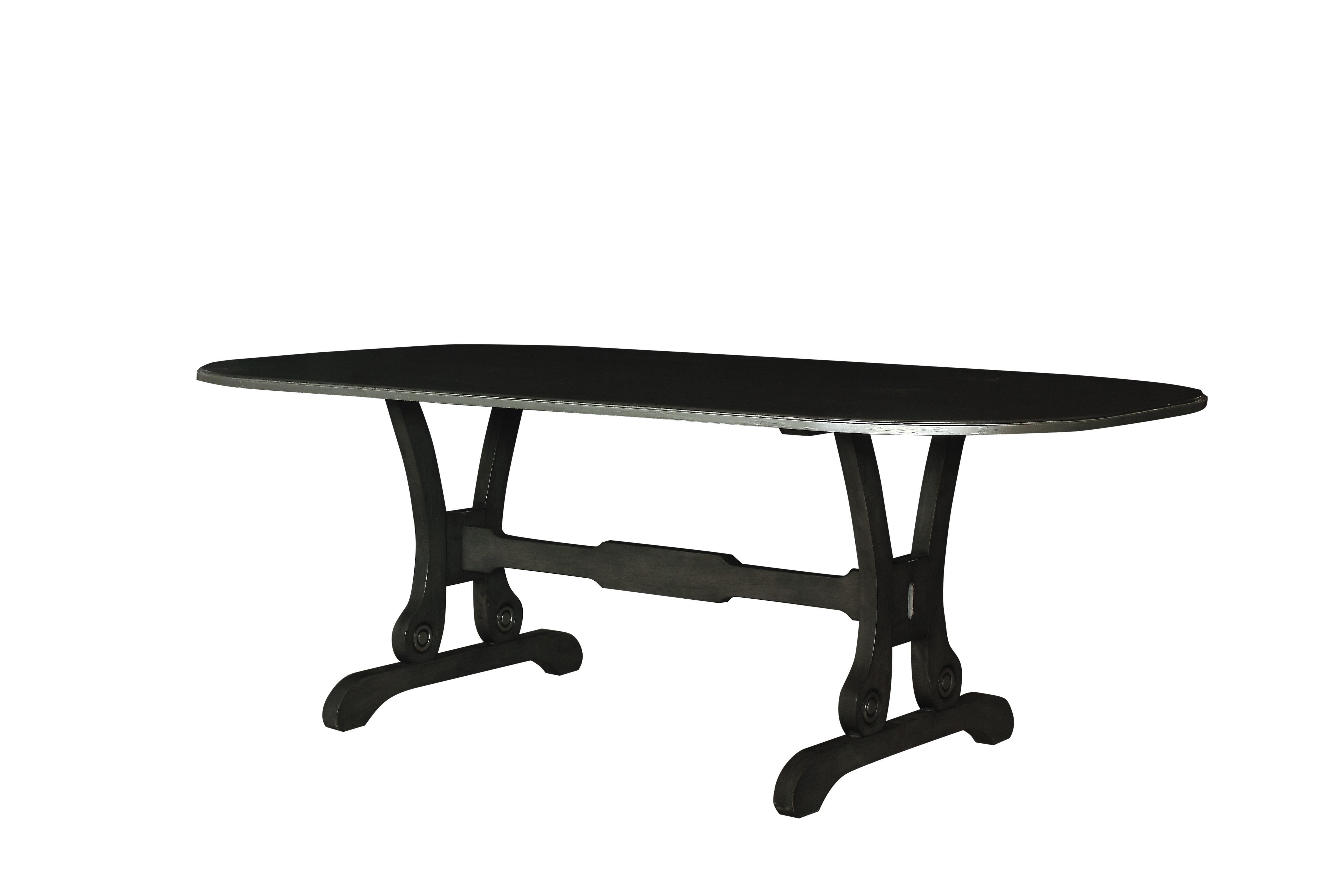 House Beatrice Dining Table; Charcoal Finish