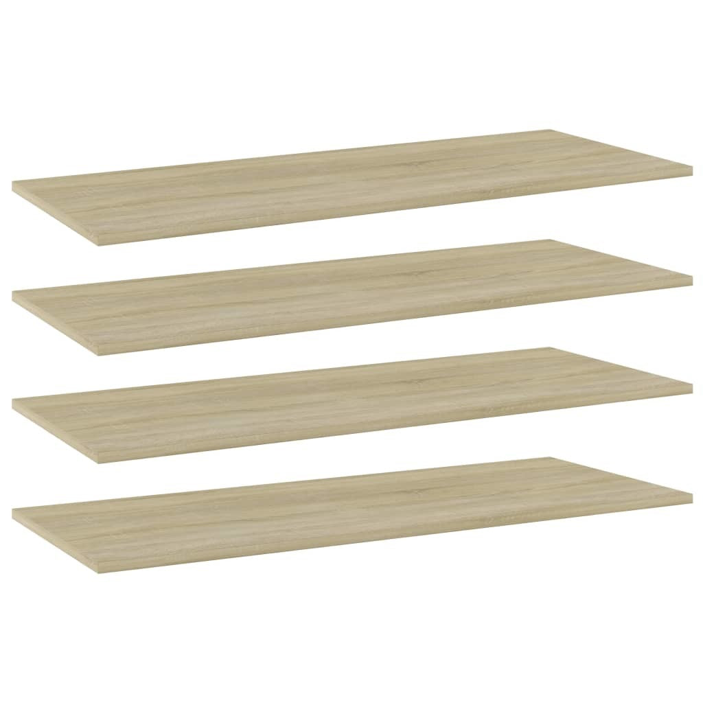 Bookshelf Boards 4 pcs Sonoma Oak 39.4"x15.7"x0.6" Engineered Wood