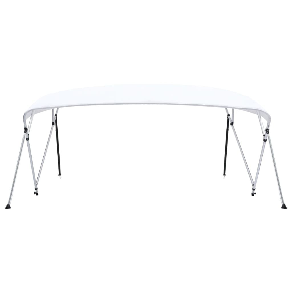 4 Bow Bimini Top White 95.7"x(90.6"-96.1")x53.9"