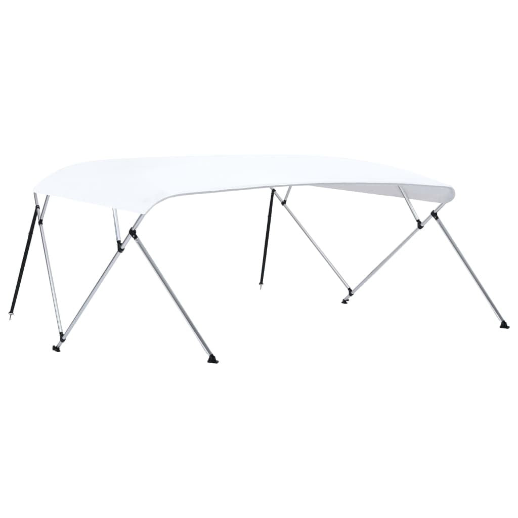 4 Bow Bimini Top White 95.7"x(90.6"-96.1")x53.9"