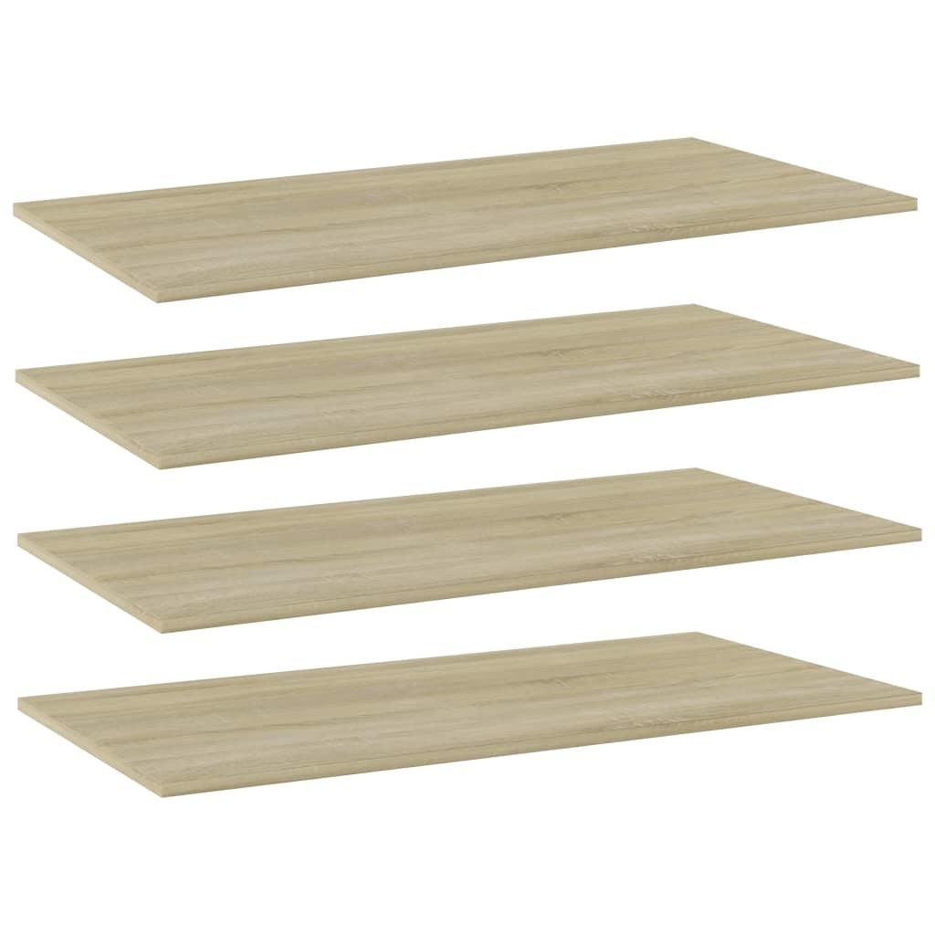 Bookshelf Boards 4 pcs Sonoma Oak 39.4"x19.7"x0.6" Engineered Wood