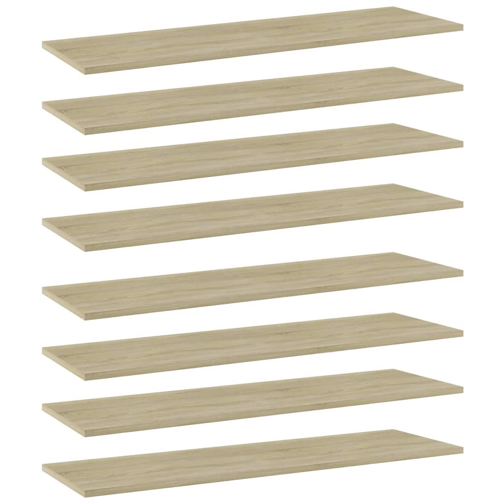 Bookshelf Boards 8 pcs Sonoma Oak 39.4"x11.8"x0.6" Engineered Wood