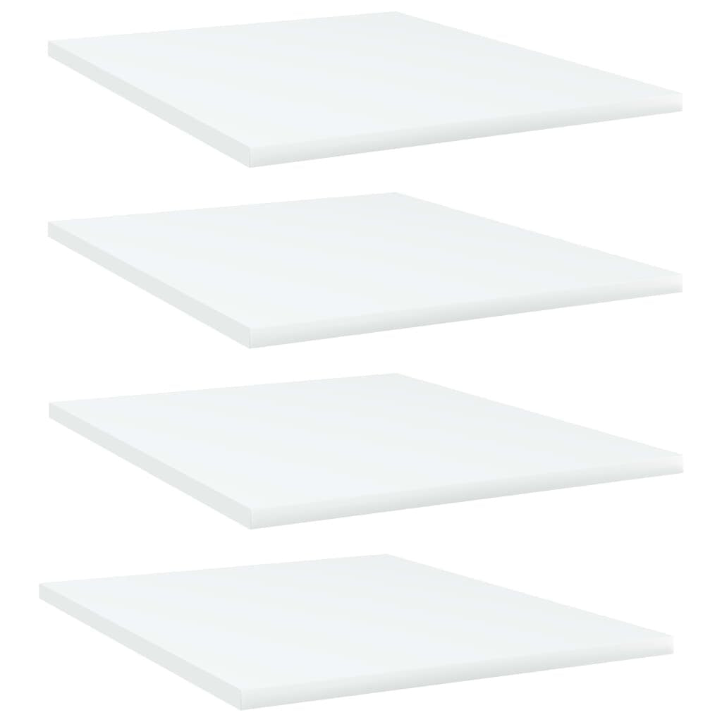Bookshelf Boards 4 pcs White 15.7"x19.7"x0.6" Engineered Wood