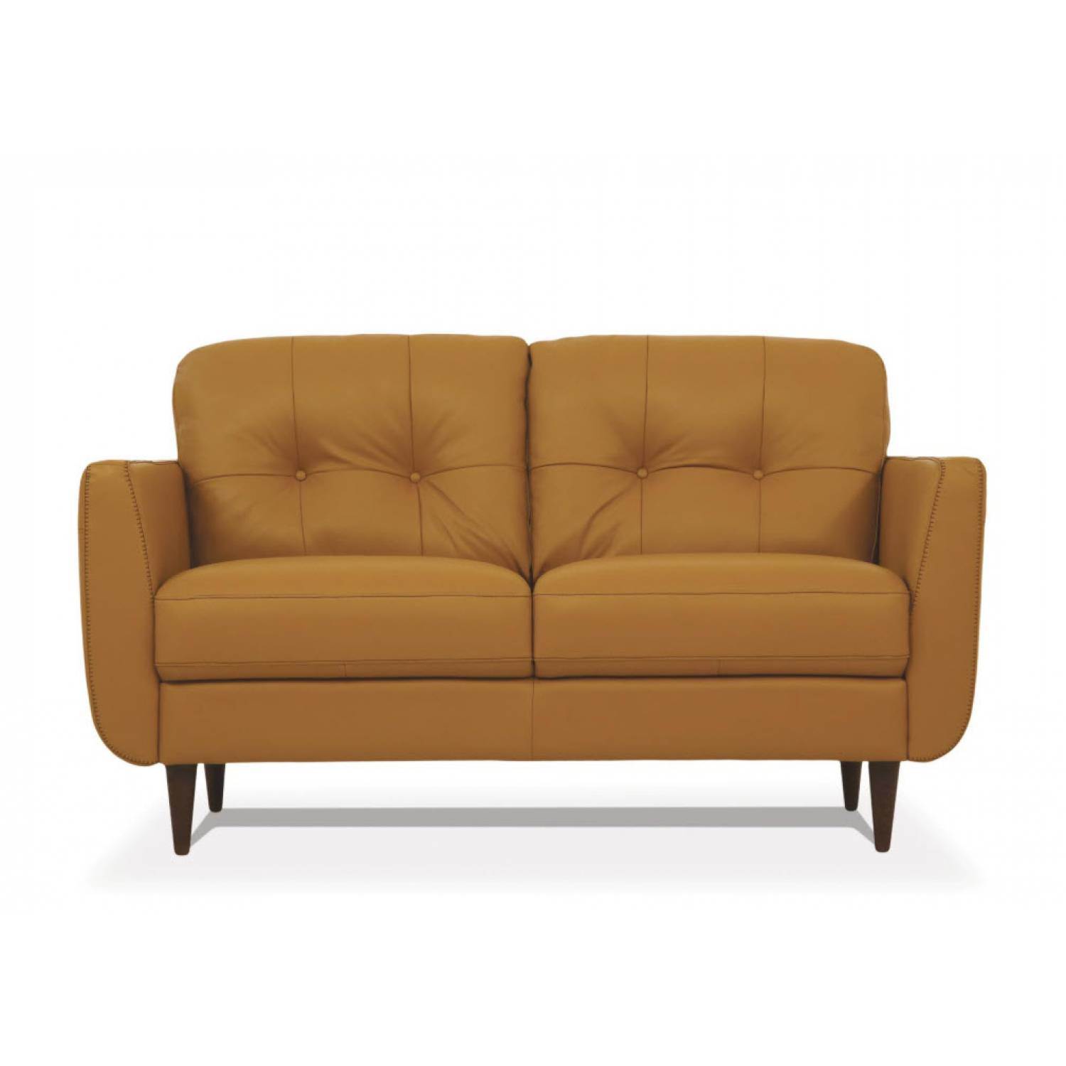 Radwan Loveseat; Camel Leather YJ