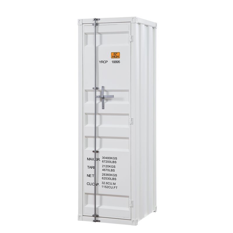 Cargo Wardrobe (Single Door); White YJ