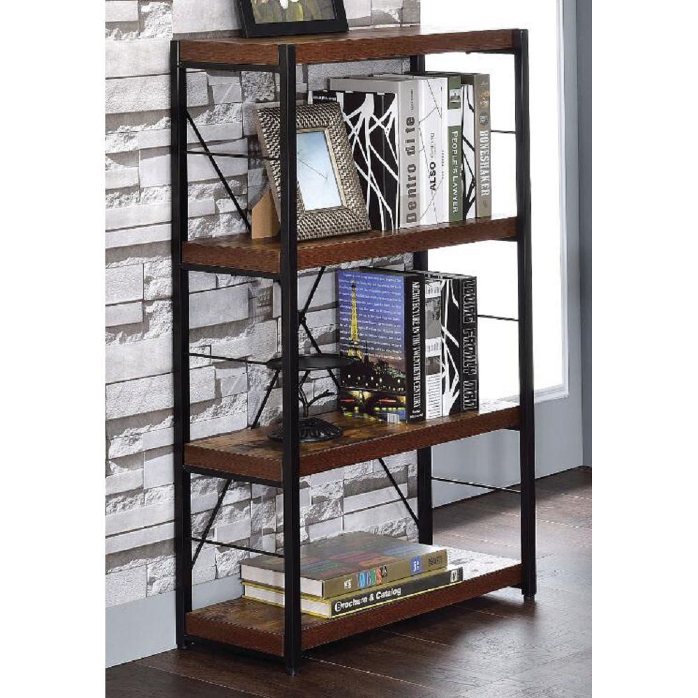 Bob Bookshelf in Weathered Oak & Black