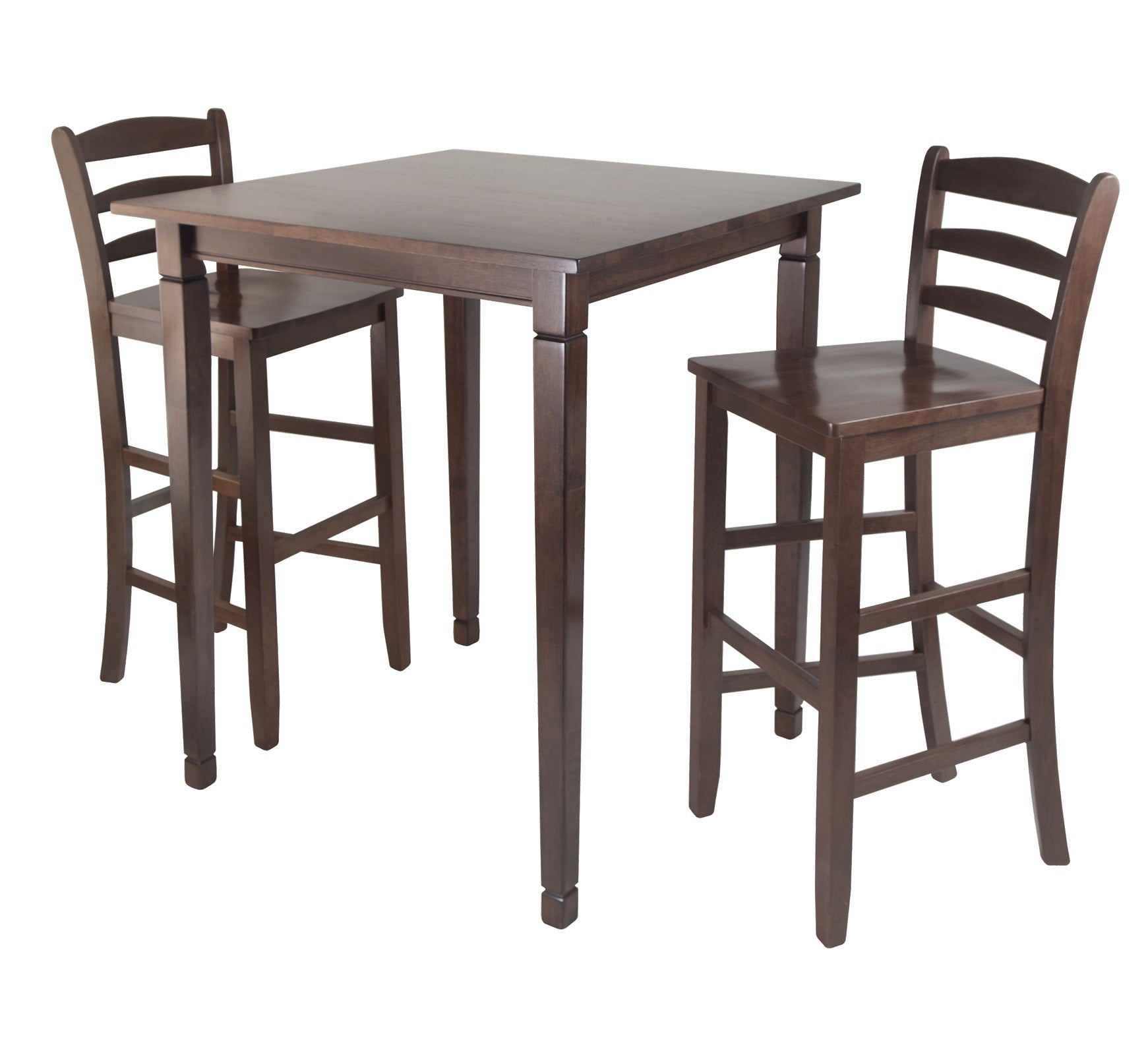 3-Pc Kingsgate High/Pub Dining Table with Ladder Back High Chair