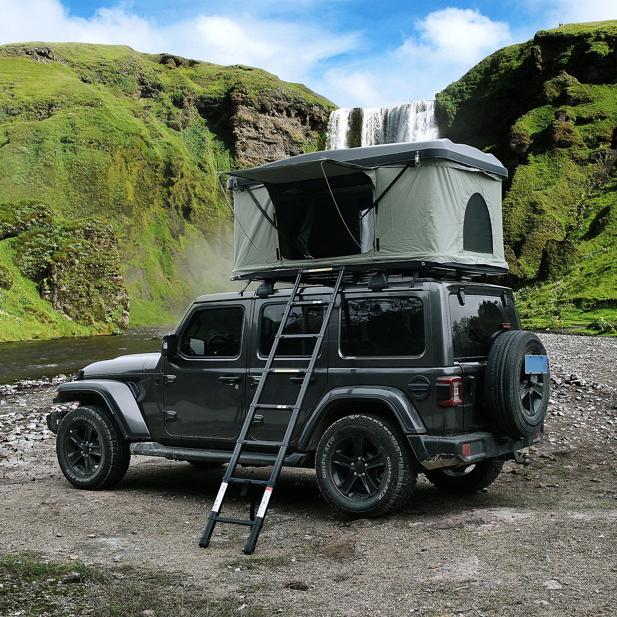 Trustmade Hard Shell Rooftop Tent 2mins Setup 100% Waterproof 50mm Mattress Pick Up Available