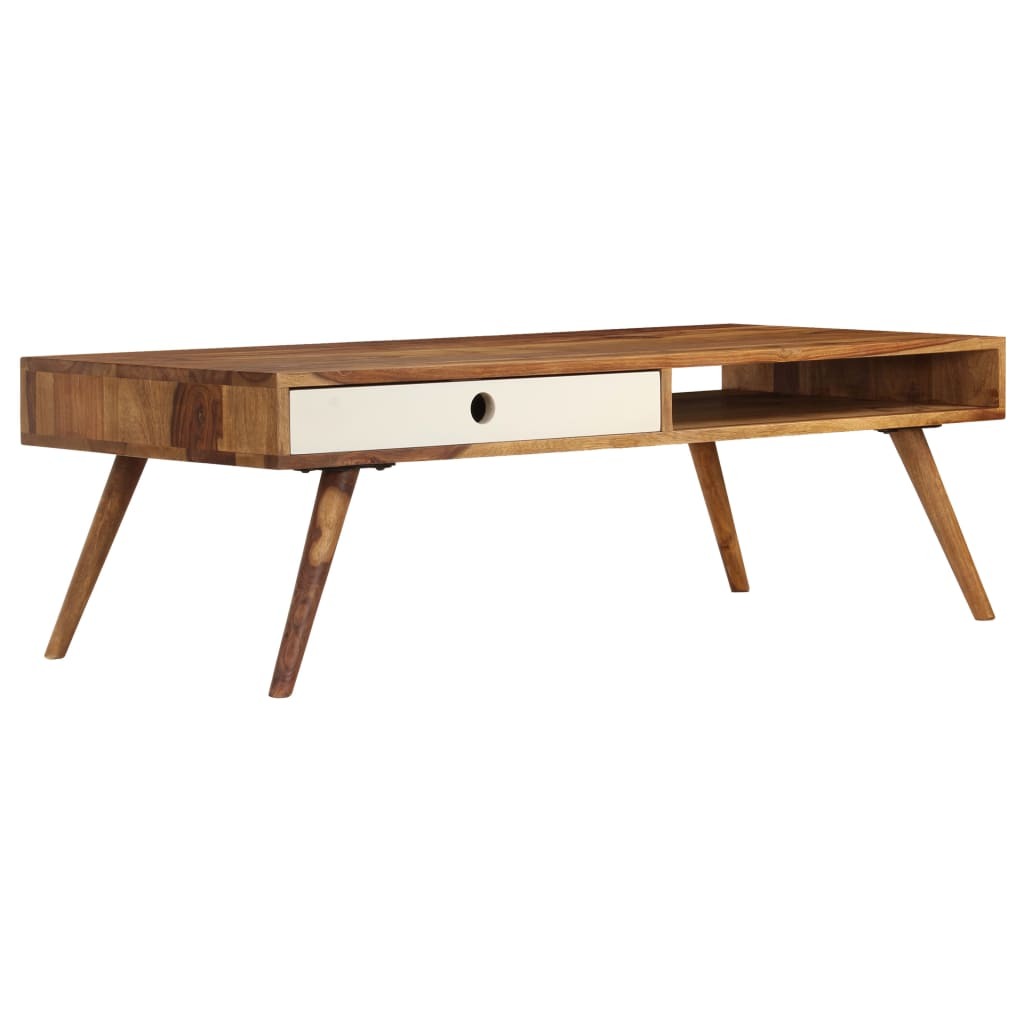 Coffee Table 43.3"x19.7"x13.8" Solid Sheesham wood